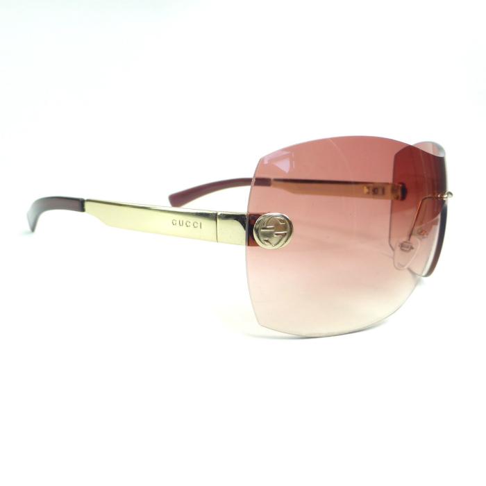GUCCI（グッチ） インターロッキングG リムレス ワンレンズ メタル