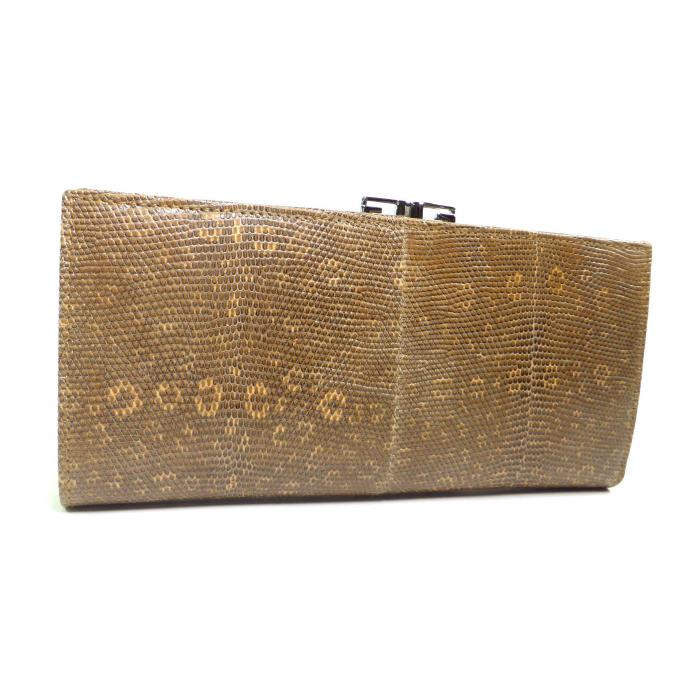 ダブルG グッチ （GUCCI） パイソン ガマ口 二つ折り 長財布 106650