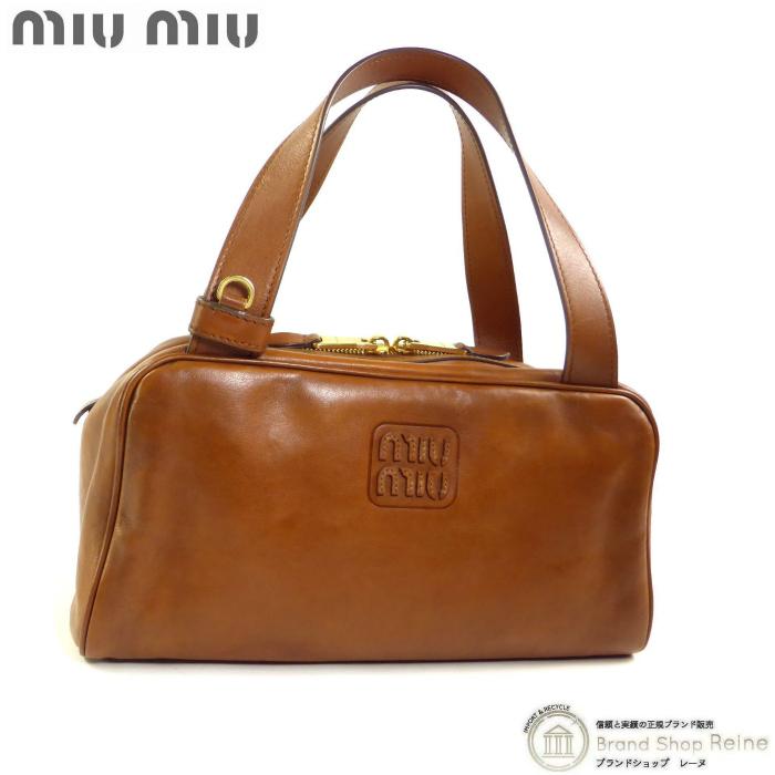 miu miu（ミュウミュウ） レザー トップハンドル バッグ ヴィンテージ
