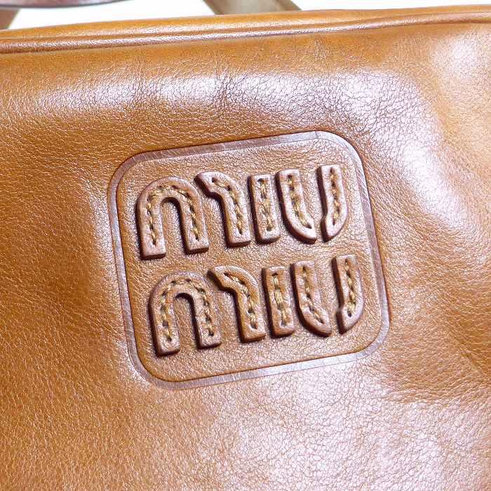 miu miu（ミュウミュウ） レザー トップハンドル バッグ ヴィンテージ