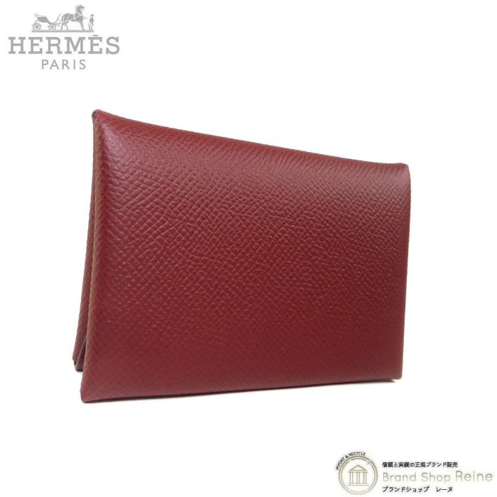 HERMES（エルメス） カルヴィ デュオ ルージュアッシュ エプソン
