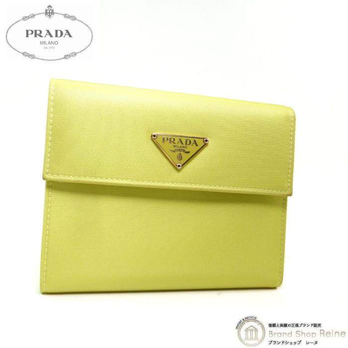 新品未使用✨PRADA プラダ　三つ折り財布 テスート ナイロン スクエアロゴ PRADA（プラダ） ナイロン テスート トライアングルロゴ 三つ折り 財布