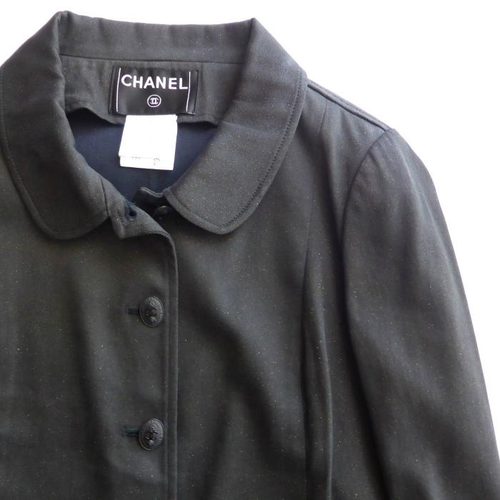 CHANEL（シャネル） （CHANEL）ラメ コットン トラッカー ジャケット