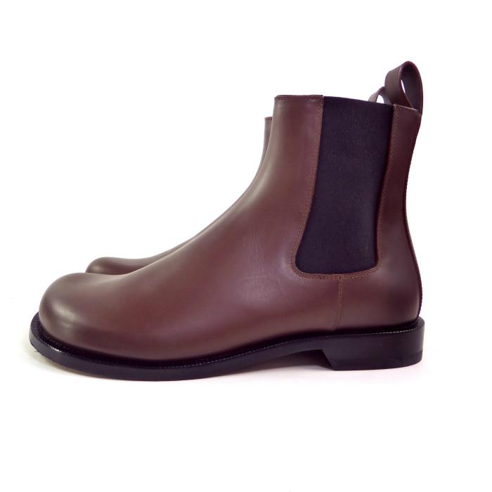【 LOEWE 】ショートブーツ 38 ブラウン LOEWE（ロエベ） カンポ チェルシー ショート ブーツ 靴 シューズ 靴
