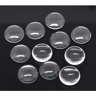 TT-ガラスカボションガラスドームカボション30個 クリアガラス（20mm  