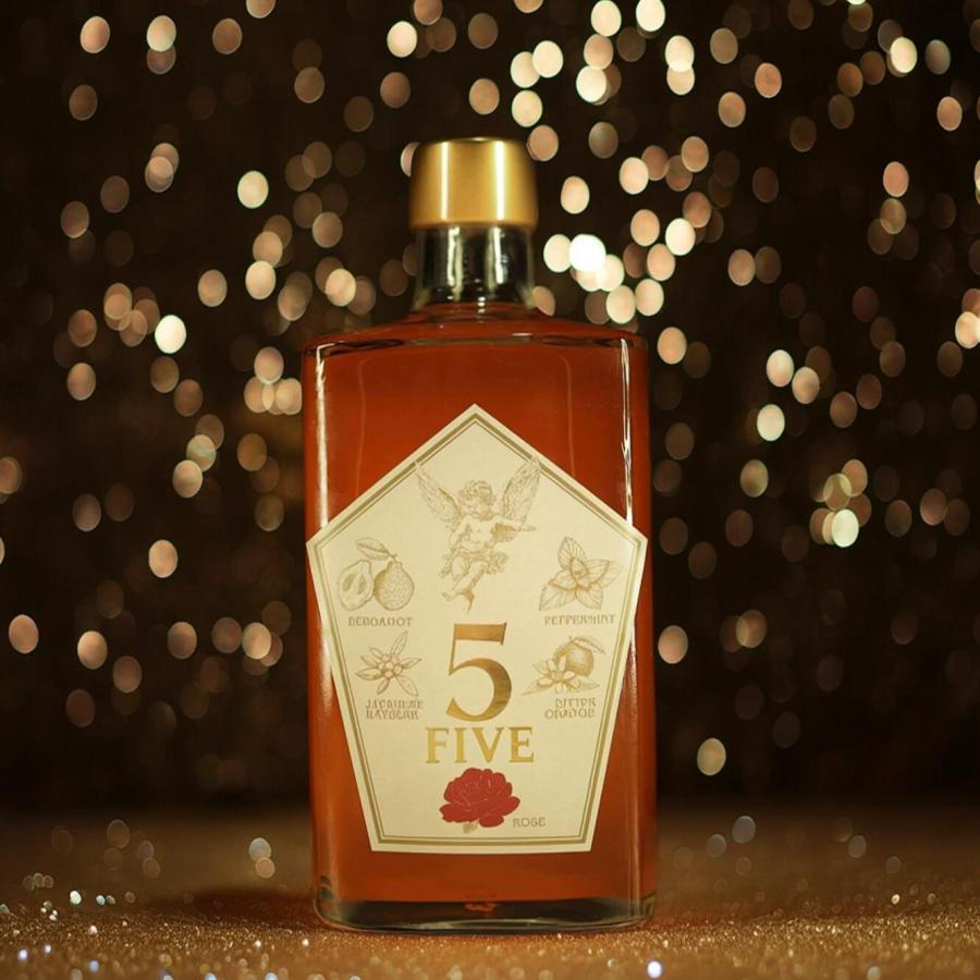 リキュール ギフト 500ml ローズ ベルガモット ミント FIVE ENGRACE お酒 女性 プレゼント おしゃれ 誕生日 高級 | ENGRACE
