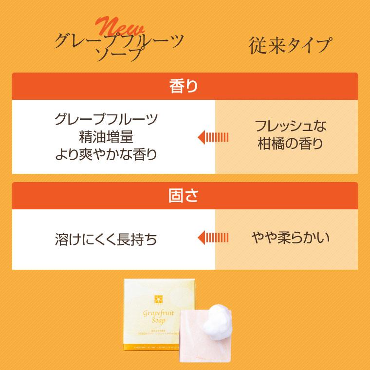 ENGRACE 柿渋石鹸 グレープフルーツ 石けん 80g3個 セット 石鹸