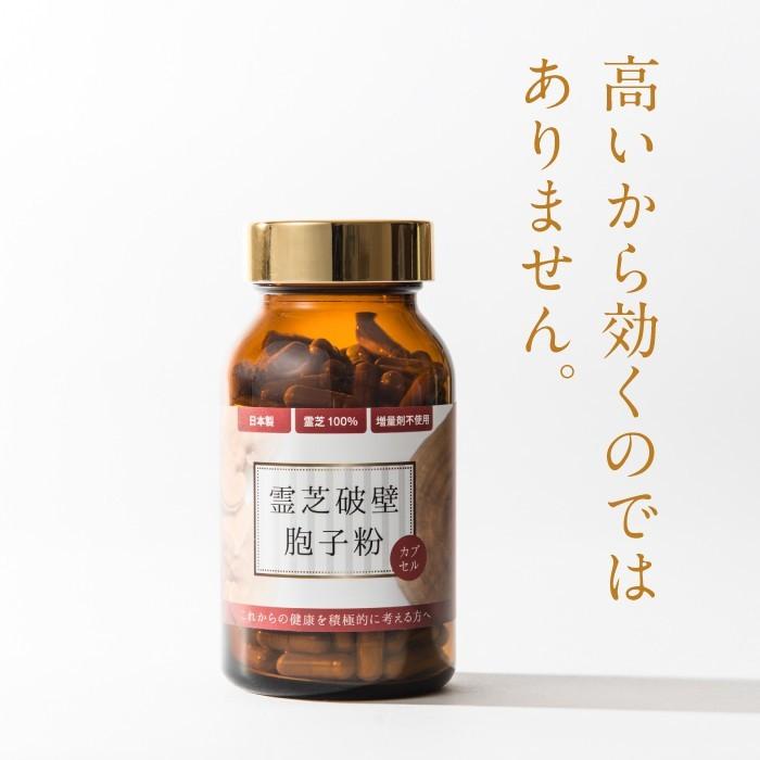 10％OFF 霊芝 サプリメント 3本 セット サプリ 霊芝胞子 破壁霊芝胞子 