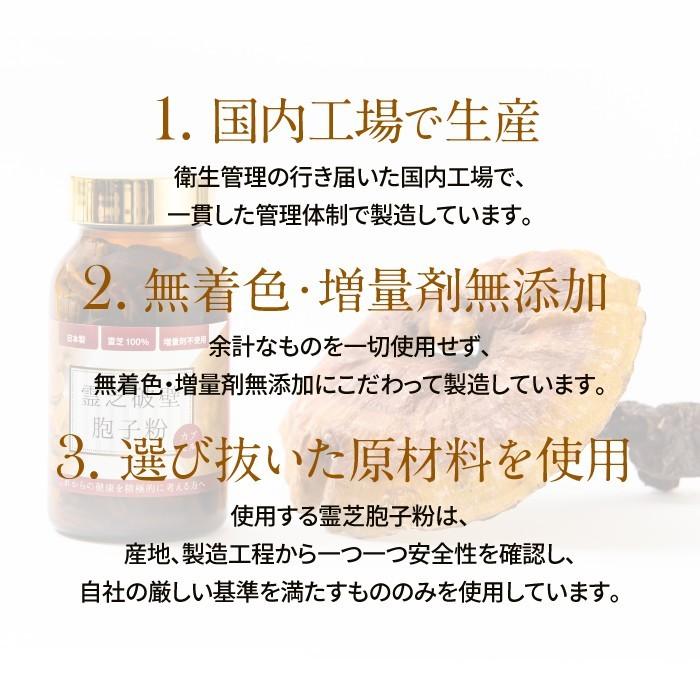 10％OFF 霊芝 サプリメント 3本 セット サプリ 霊芝胞子 破壁霊芝胞子 