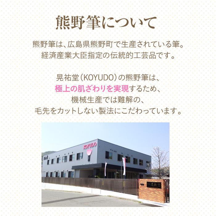 KOYUDO（晃祐堂） 熊野筆 フェイスブラシ ギフト Puritto メイクブラシ
