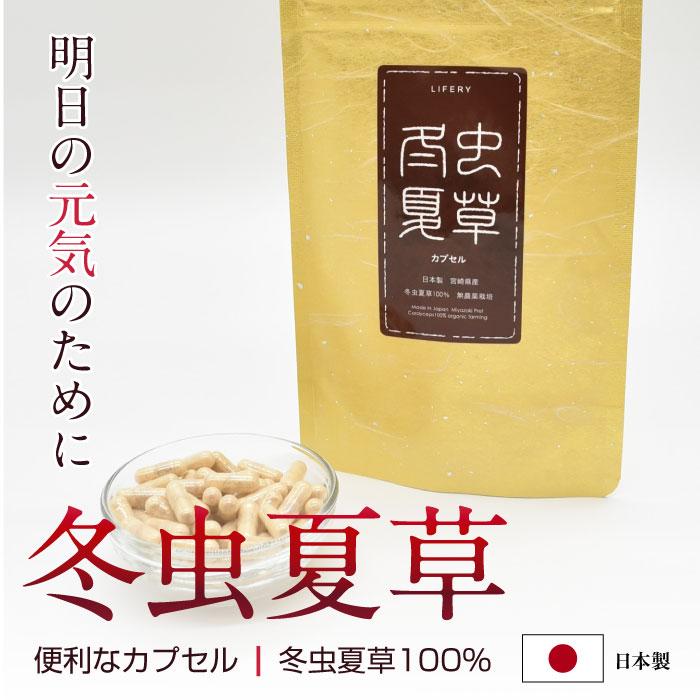 国産冬虫夏草 国産 冬虫夏草 100％ サプリメント 添加物ゼロ コルジセピン サプリ