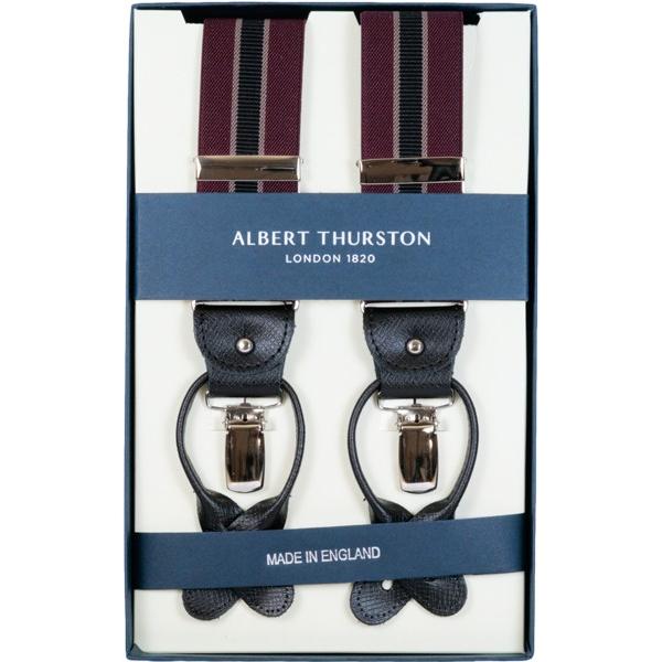 アルバートサーストン ALBERT THURSTON サスペンダー Y型 エンジ