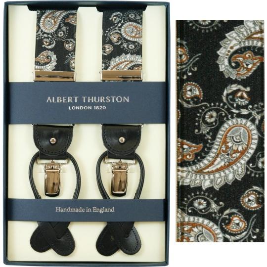 アルバートサーストン ALBERT THURSTON サスペンダー ブラック