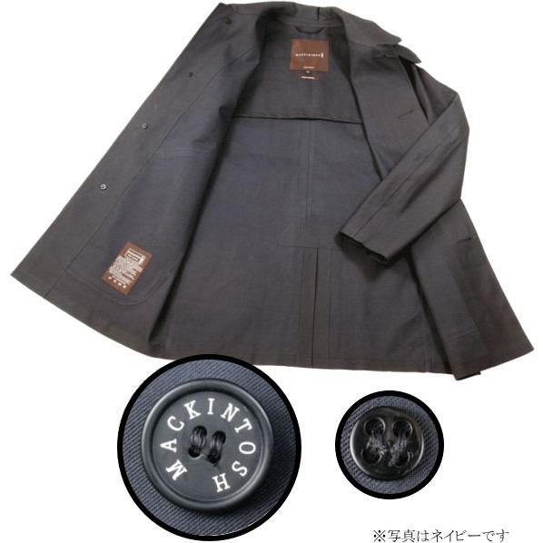 Mackintosh DUNOONゴム引きコットン ステンカラーコート ショート丈 