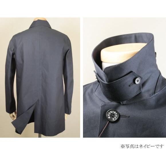 Mackintosh DUNOONゴム引きコットン ステンカラーコート ショート丈 