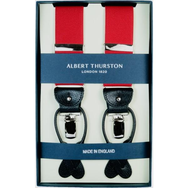  THURSTON アルバートサーストン サスペンダー レット 赤 アルバートサーストン ALBERT THURSTON サスペンダー レッド 英国製 K