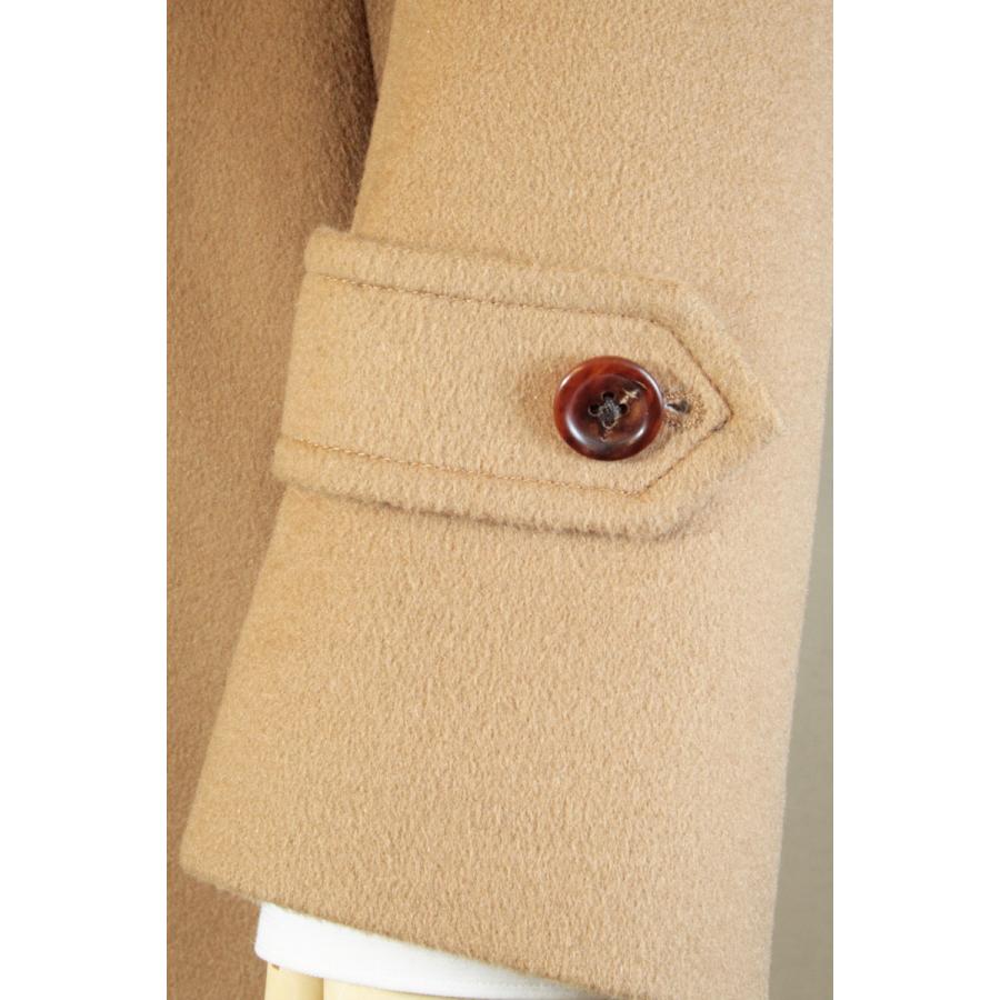 美品！トゥモローランド ウールカシミヤ混ステンカラーハーフコート38キャメル通勤 カシミヤ100％ ステンカラー ハーフコート メンズ MR9400 キャメル