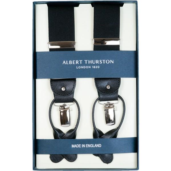  THURSTON アルバートサーストン サスペンダーY型 英国製 アルバートサーストン ALBERT THURSTON サスペンダー Y型 ブラック