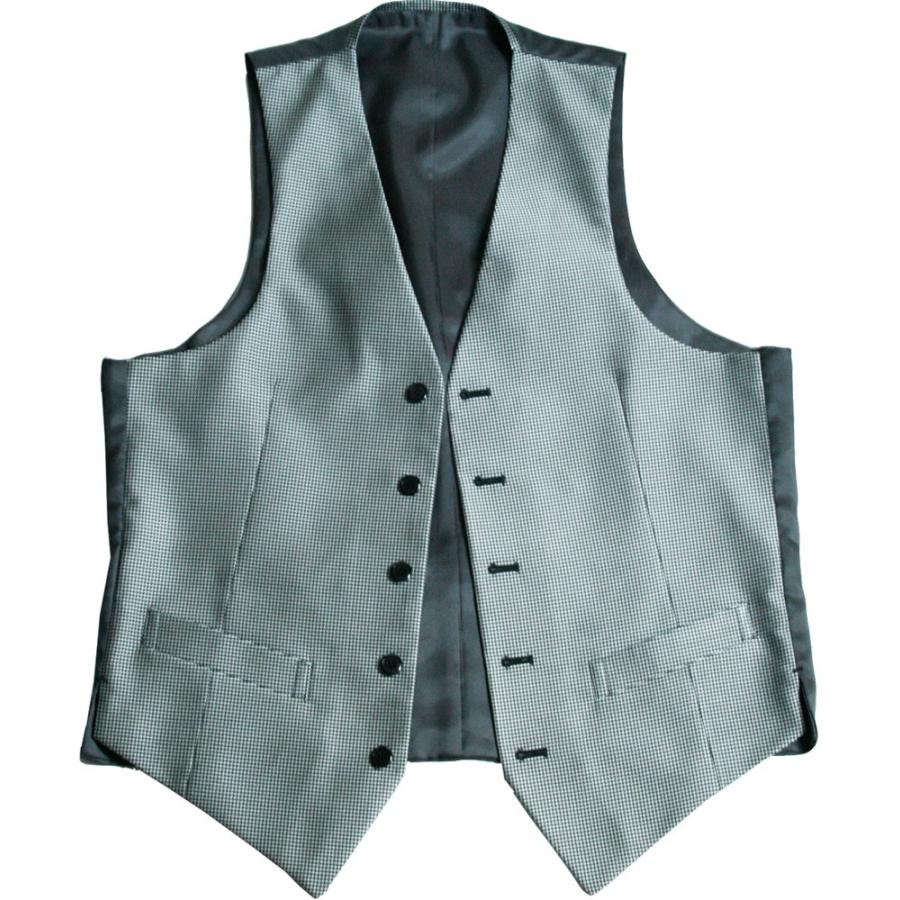 フォーマルベスト メンズ ハウンドトゥース 千鳥格子柄 日本製