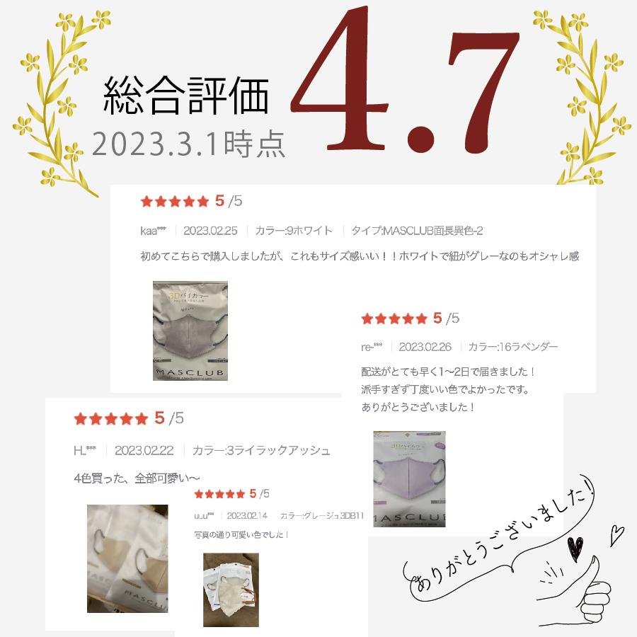 マスク 不織布マスク 立体マスク 20枚入 3Dマスク 不織布 血色マスク 花粉対策 花粉ガード カラー バイカラー マスク 立体 小顔 秋冬 MASCLUB | MASCLUB | 11