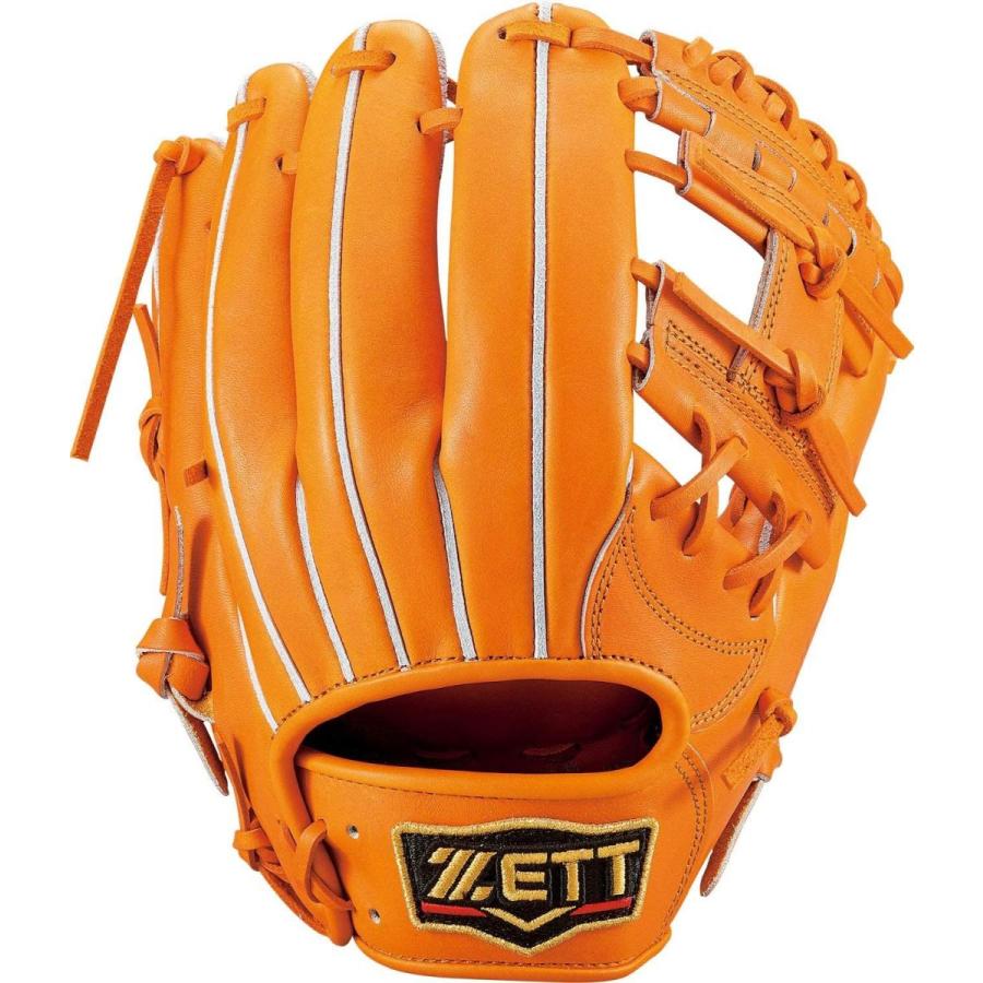 Zett ゼット 右投げ用 硬式野球 オレンジ 5600 グラブ グローブ プロステイタス セカンド ショート用 右投げ用 グローブ オレンジ 5600 サイズ 2 日本製 令和のよろず屋