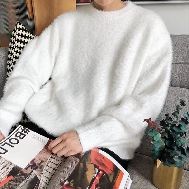 シャギー ニットセーター モヘア風 セーター メンズ モヘア シャギー ニットセーター モヘア風 セーター メンズ モヘア