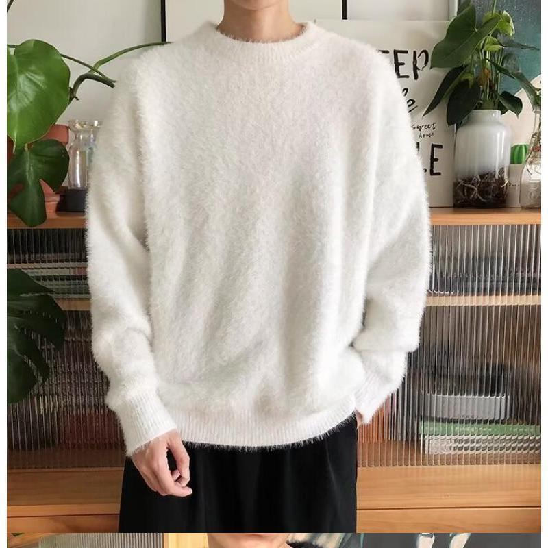 シャギー ニットセーター モヘア風 セーター メンズ モヘア シャギー ニットセーター モヘア風 セーター メンズ モヘア