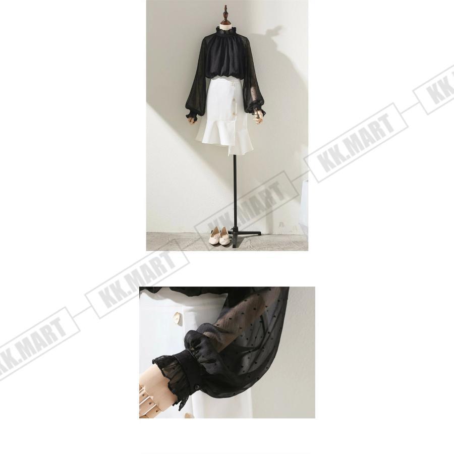 ブラウス ドット柄 レディース トップス プルオーバー 長袖 ブラウス ドット柄 レディース トップス プルオーバー 長袖