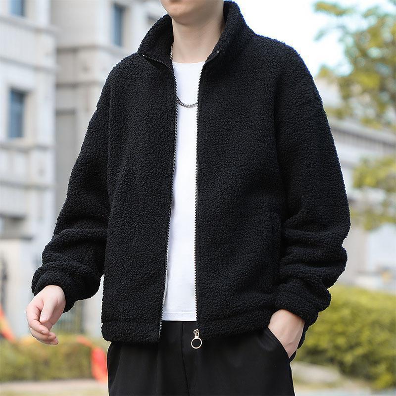 フリース メンズ ボア ファー ゆったり ふわふわ 高品質 立ち襟 フリース メンズ ボア ファー ゆったり ふわふわ 高品質 立ち襟