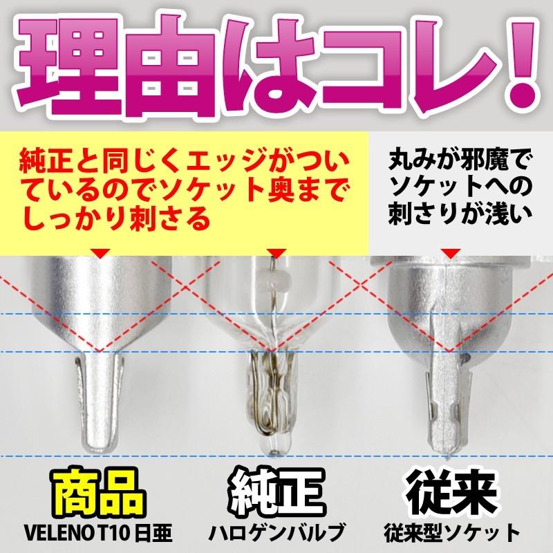 ダイハツ ロッキー ROCKY R1.10〜 T10 LED 300lm ライセンスランプ 日亜チップ 5chip VELENO 純白 2球セット ヴェレーノ ベレーノ｜reiz｜10