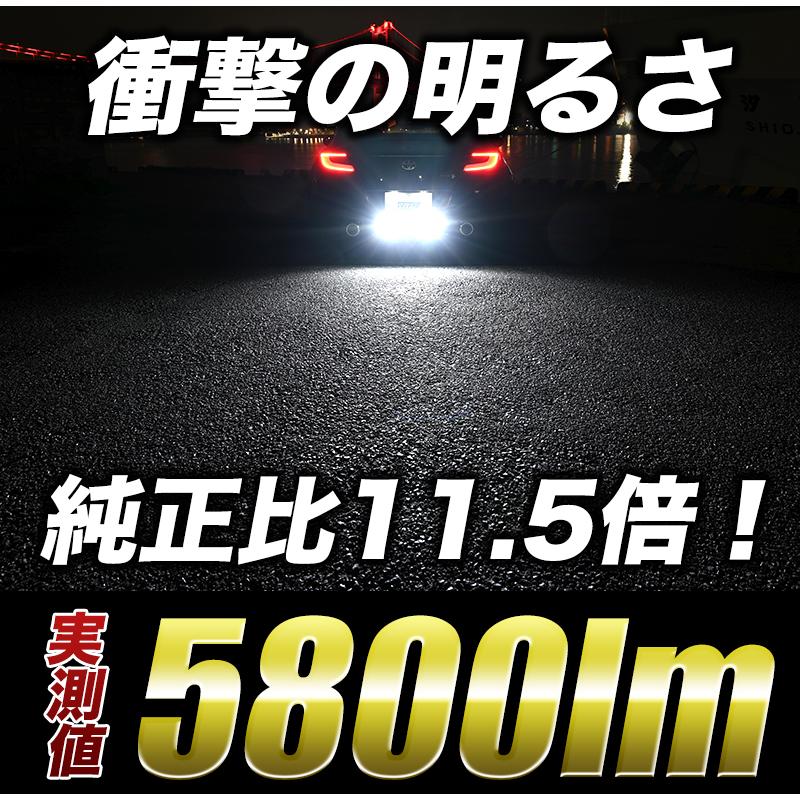 T16 LED バックランプ デイズ (H25.6〜H31.3〜) B21W B43W・46W B4#W  5800lm VELENO MORTALE 爆光 ヘッドライト級 2球セット ヴェレーノ ベレーノ｜reiz｜09