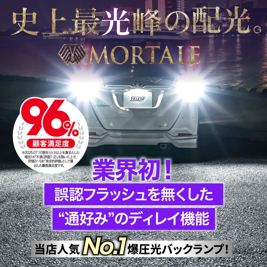 VELENO ホンダ N-BOX H23.12 〜 専用 T16 LED バックランプ 5800lm