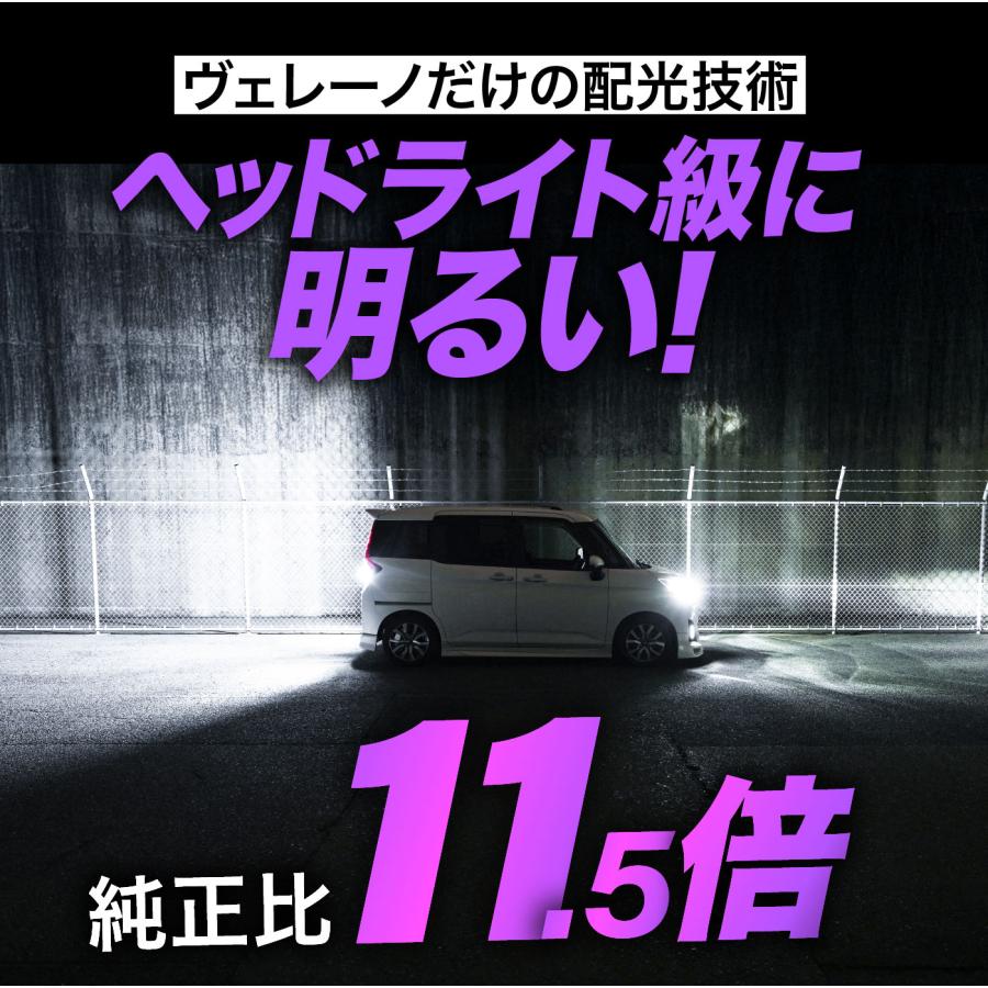 VELENO ホンダ N-BOX H23.12 〜 専用 T16 LED バックランプ 5800lm