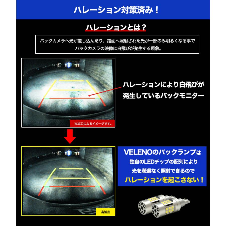 タントファンクロス R4.9〜 LA650S LA660S 系 専用 T16 LED バックランプ 実測値 5600lm VELENO ULTIMATE 爆光 ファン搭載 無極性 2球セット ヴェレーノ｜reiz｜11