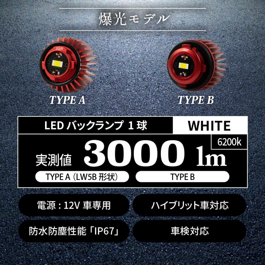 ヤリスクロス R2.9〜 MXPJ10 MXPB10 Zグレード 専用 バックランプ 1球 LED バックランプ LW5B 1球 3000lm VELENO ヴェレーノ ベレーノ 爆光 車検対応｜reiz｜03