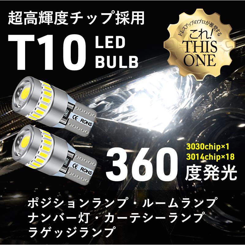 T10 バルブ LED ポジション ナンバー灯 爆光 無極性 19smd 白 ホワイト 3014チップ 3030チップ スモール｜reiz｜02