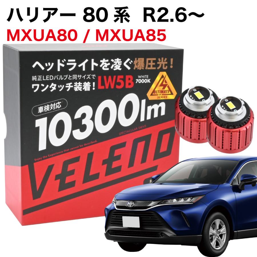 VELENO ハリアー 80系 R2.6〜専用 LED バックランプ 10300lm VELENO