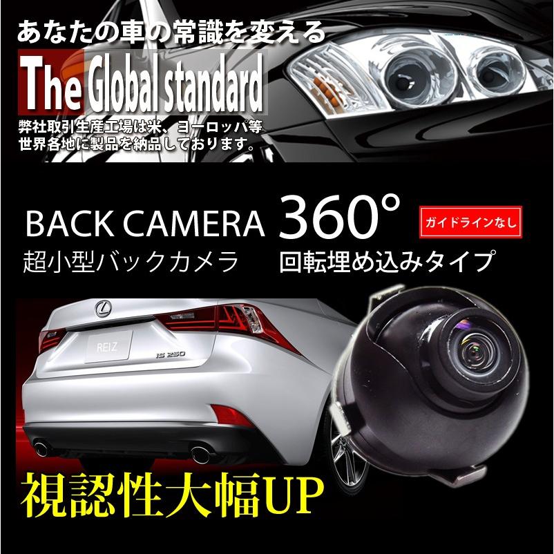 バックカメラ 超小型 Ccd レンズ 丸型 360 回転 高解像度 埋込型 防水仕様 ガイドライン無し 送料無料 Reiz Trading 通販 Paypayモール