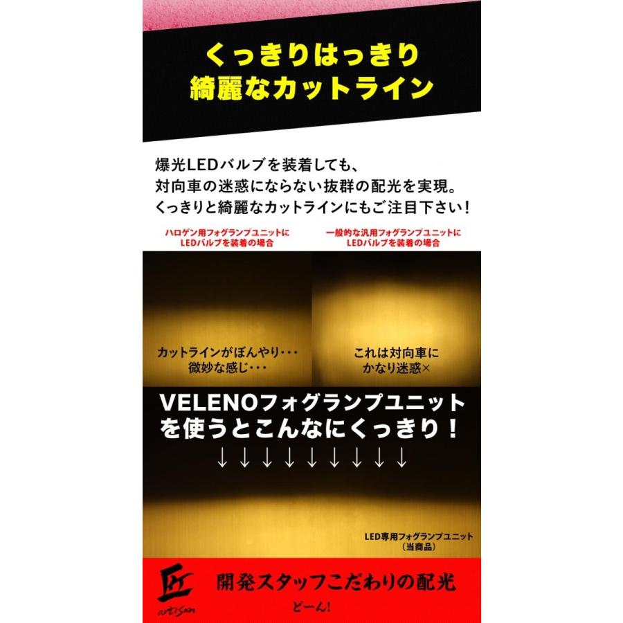 トヨタ カムリ H29.7 AXVH70系 フォグランプ ユニット Tタイプ トヨタ TOYOTA   VELENO バルブ交換 純正同形状 H16 H16形状用 ヴェレーノ ベレーノ｜reiz｜06