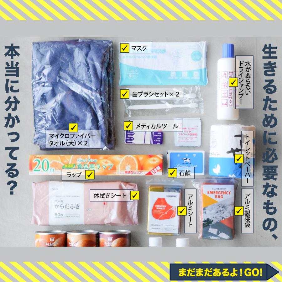 命運一変 防災リュック 防災士監修 全75点 防災セット 貿易会社が作っ
