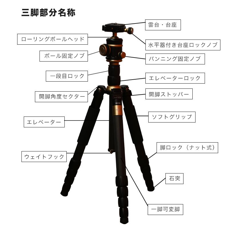 カメラ用三脚 カーボン製 軽量 三脚 一脚 可変式 全長 152cm 5段 カメラ用三脚 カーボン製 軽量 三脚 一脚 可変式 全長 152cm 5段