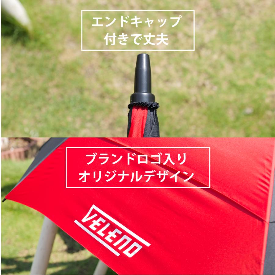 濡れたくない方必見 126cm 大きな傘 VELENO パラソル ゴルフ 風に強い2重構造 丈夫なグラスファイバー ダブルキャノピー 収納バッグ付 ヴェレーノ ベレーノ |  | 09