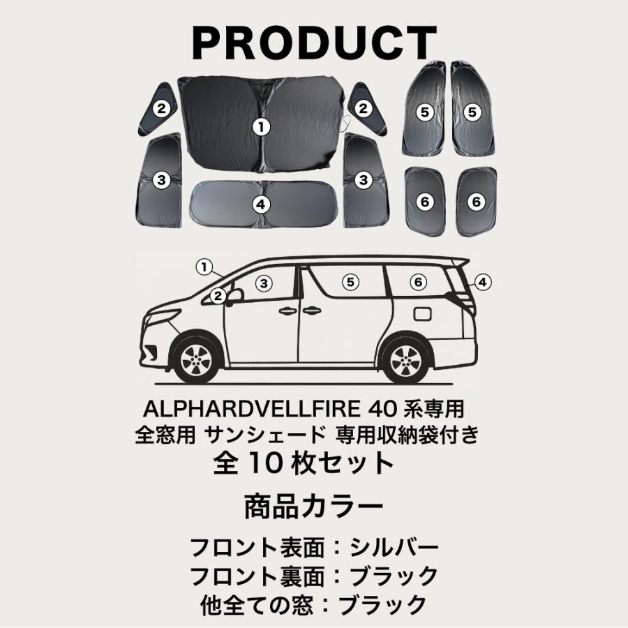 VELENO アルファード 40系 ヴェルファイア 40系 専用 全窓用