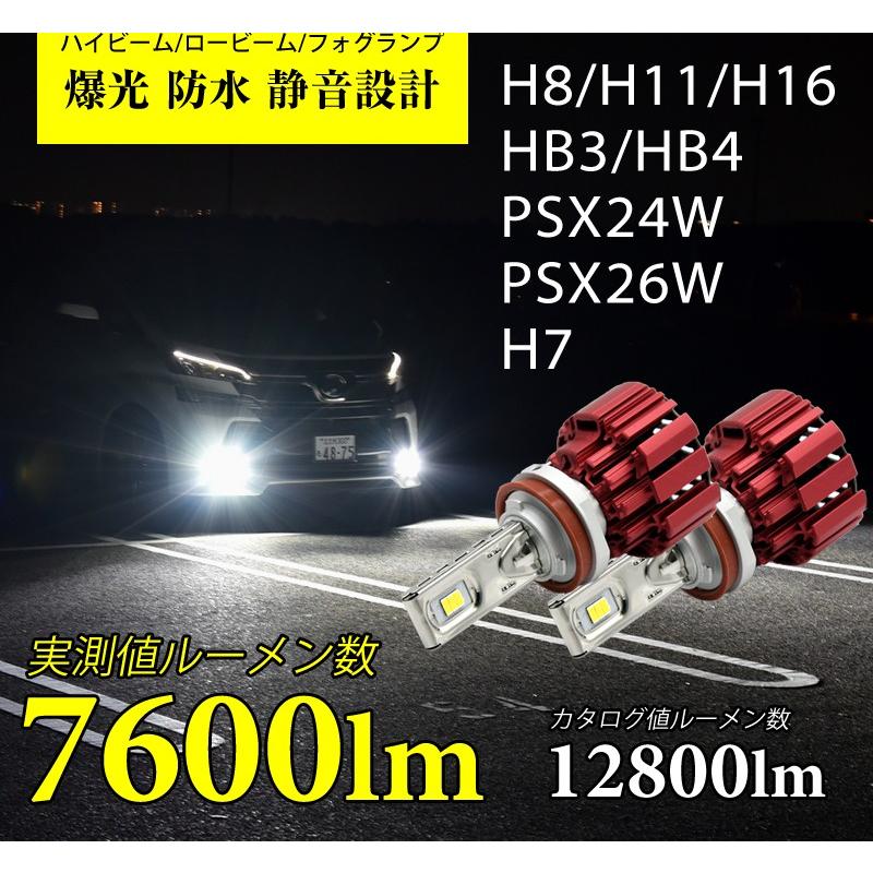 LEDフォグランプ ヘッドライト 純正配光 驚異の実測値 7600lm LEDフォグランプ ヘッドライト 純正配光 驚異の実測値 7600lm