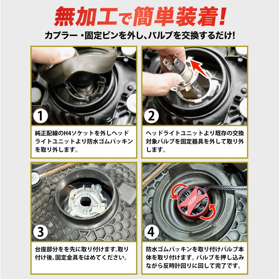 VELENO H4 LEDヘッドライト 実測値 12700lm 210,000cd ポン付け 爆光