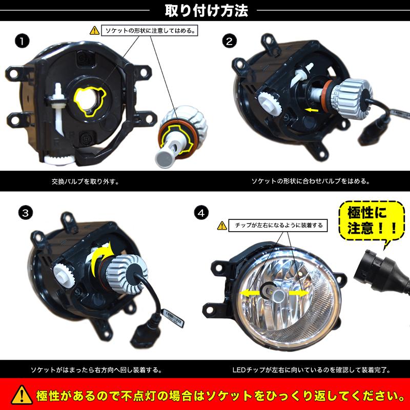 LED フォグランプ イエロー ホワイト オリジナル設計 配光抜群 実測値