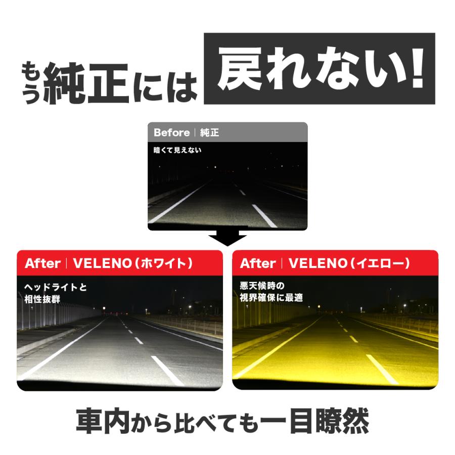 VELENO ウイングロード H18.12〜H30.3 Y12 LEDフォグランプ イエロー
