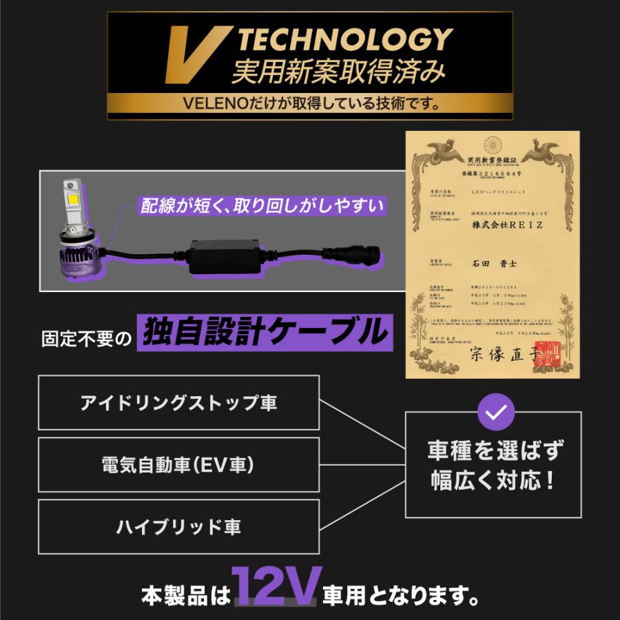 VELENO ハイエース 200系 4型 5型 6型 専用 LEDフォグランプ イエロー