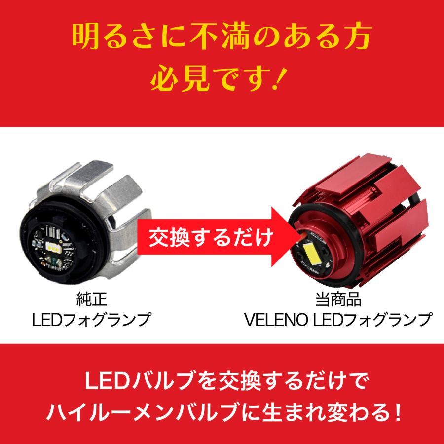 VELENO LED フォグランプ L1B 8400lm イエロー 7800lm ホワイト VELENO LED フォグランプ L1B 8400lm イエロー 7800lm ホワイト
