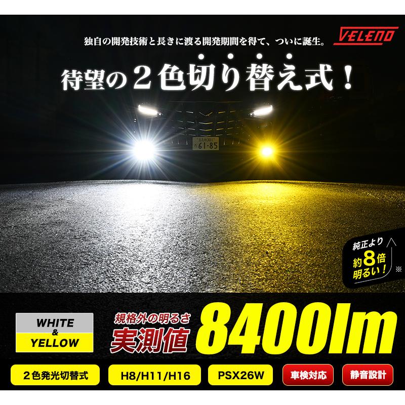 VELENO キューブ Z11 系 H14.10〜20.10 LEDフォグランプ HB4 カラー